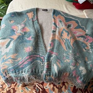 Anthropologie Floral Knit Women's Sweater